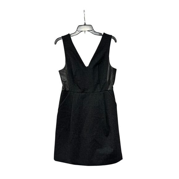 Madewell Leather Inset Ponte Career Dress - Size 6 - New - Picture 6 of 6